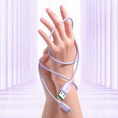 Joyroom Multi-Color Series A14 Lightning / USB-A 2.4A 1.2 m cable - purple_9