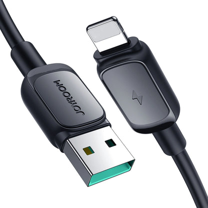 Joyroom Multi-Color Series A14 Lightning /USB-A 2.4A 1.2 m Cable - Black_1