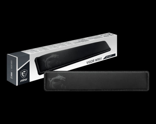 MSI Vigor-WR01 descansa muÃ±ecas Espuma de memoria, Caucho Negro_0