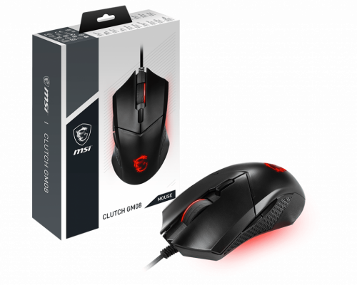 MSI Clutch GM08 ratÃ³n Ambidextro USB tipo A Ã“ptico 4200 DPI_0