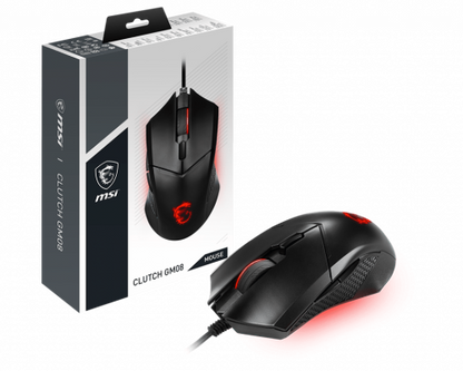 MSI Clutch GM08 ratÃ³n Ambidextro USB tipo A Ã“ptico 4200 DPI_0