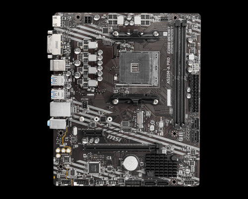 MSI A520M-A PRO placa base AMD A520 Zócalo AM4 micro ATX_0