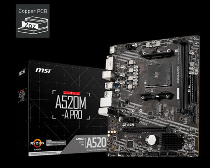 MSI A520M-A PRO placa base AMD A520 Zócalo AM4 micro ATX_4