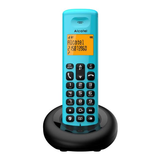 Alcatel E160 Teléfono DECT Identificador de llamadas Negro, Verde_0