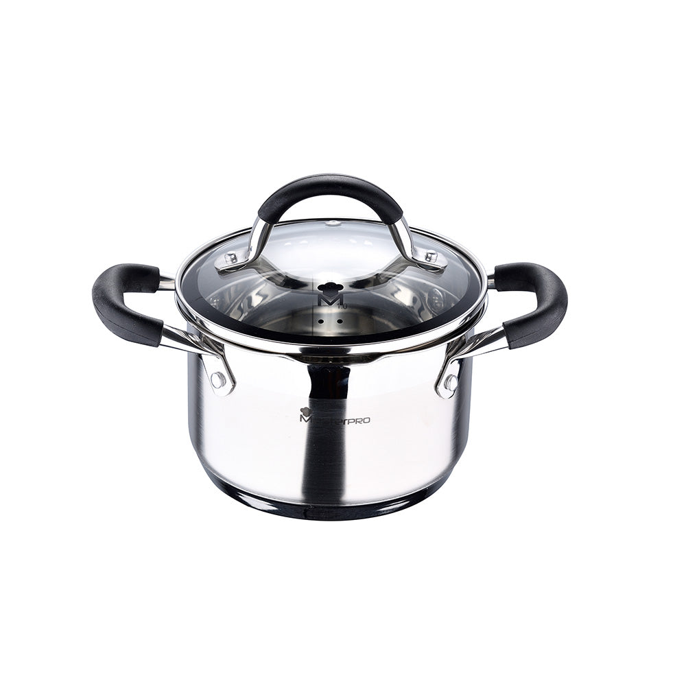 Panela Ã¸16x10cm 1,8l inox com tampa foodies bgmp-1504-bk masterpro_0