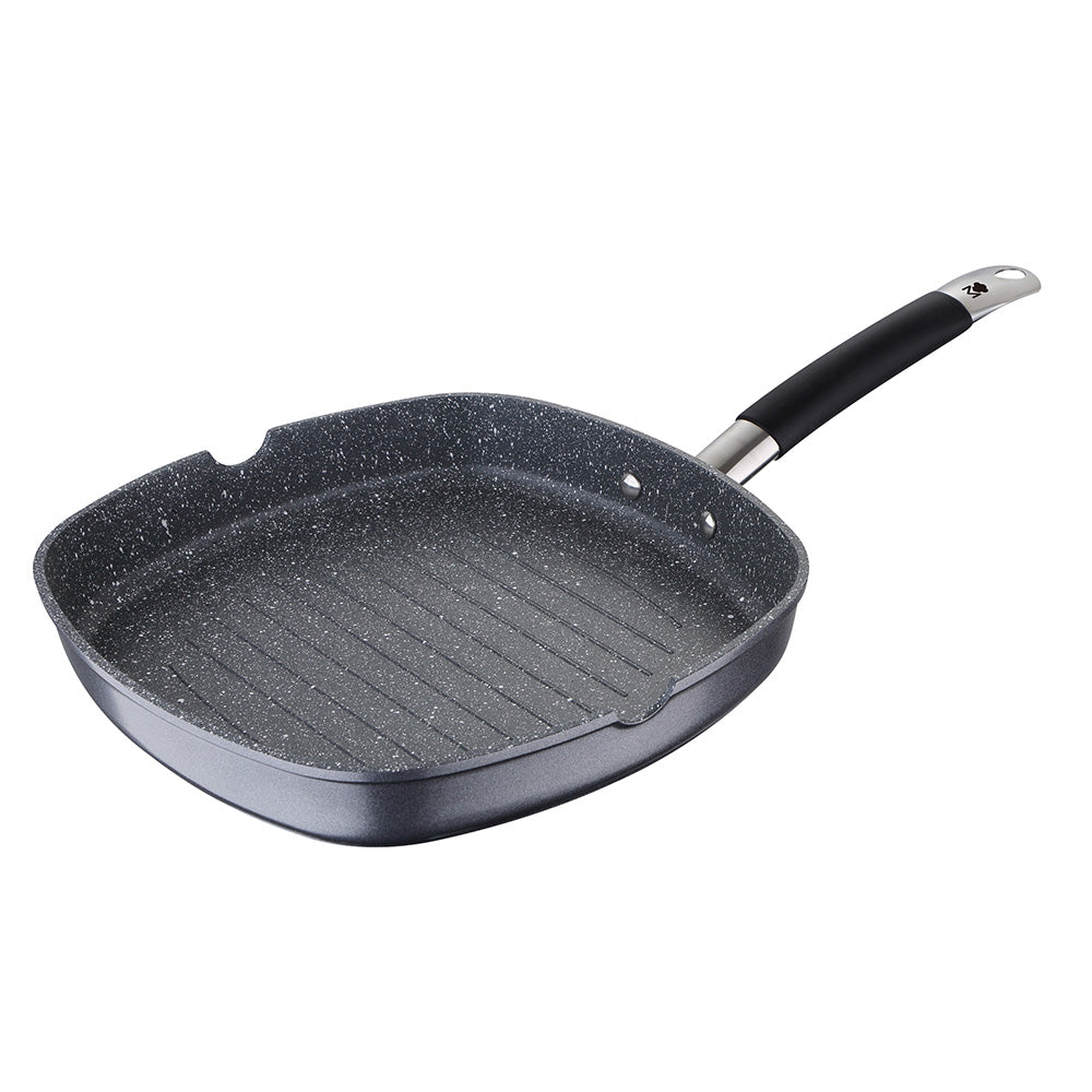 Grelhador Ã¸28x28x4,5cm alumÃ­nio forjado home edition bgmp-3287-bk masterpro_0