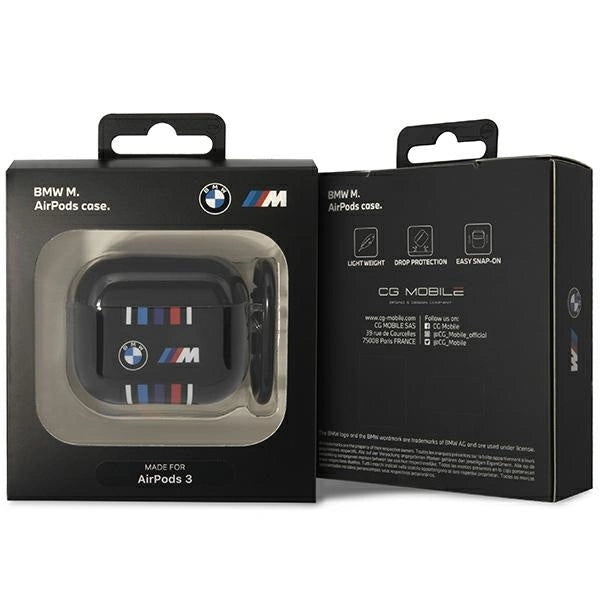 BMW BMA322SWTK AirPods 3 gen cover black/black Multiple Colored Lines_2