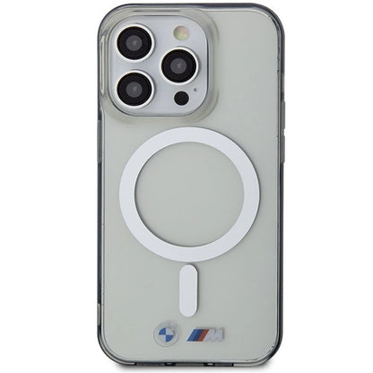 Case BMW BMHMP14LHCRS iPhone 14 Pro 6.1&quot; transparent hardcase Silver Ring MagSafe_2