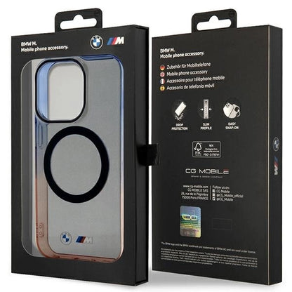 Case BMW BMHMP14LHTGE iPhone 14 Pro 6.1&quot; grey/grey hardcase Gradient Bumper MagSafe_7