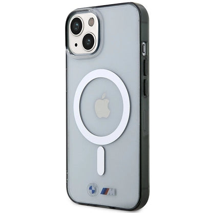 BMW BMHMP14SHCRS iPhone 14 6.1&quot; case transparent hardcase Silver Ring MagSafe_1