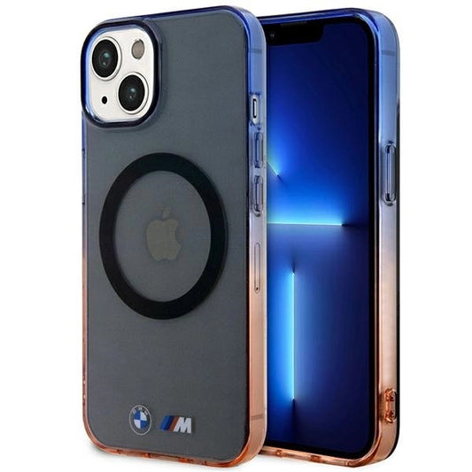 Case BMW BMHMP14SHTGE iPhone 14 6.1&quot; grey/grey hardcase Gradient Bumper MagSafe_0