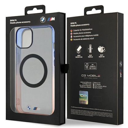 Case BMW BMHMP14SHTGE iPhone 14 6.1&quot; grey/grey hardcase Gradient Bumper MagSafe_7