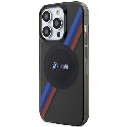 Case BMW BMHMP14XHDTK iPhone 14 Pro Max 6.7&quot; grey/grey hardcase Tricolor Stripes MagSafe_1