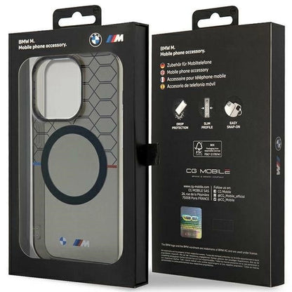 Case BMW BMHMP14XHGPK iPhone 14 Pro Max 6.7&quot; grey/grey hardcase Pattern MagSafe_7