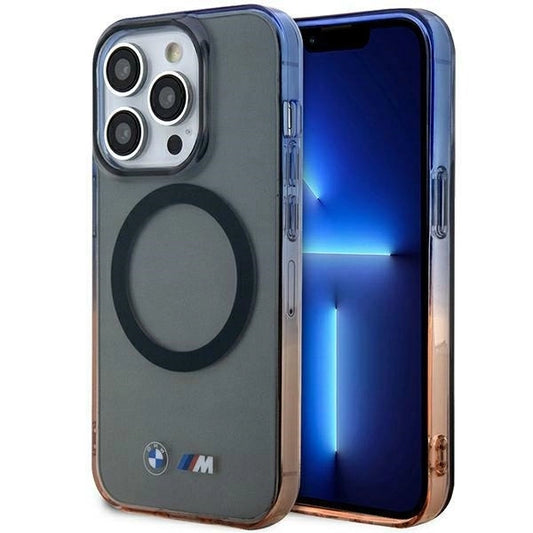 Case BMW BMHMP14XHTGE iPhone 14 Pro Max 6.7&quot; grey/grey hardcase Gradient Bumper MagSafe_0