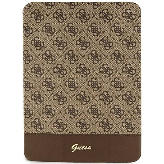 Etui Guess 4G Stripe Allover na iPad 10.9" - brązowe_0