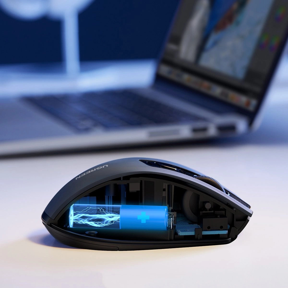 Ugreen MU006 wireless optical mouse USB 2.4GHz / Bluetooth 5.0 4000 DPI - black_8