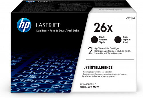 HP 26X 2-pack High Yield Black Original LaserJet Toner Cartridges cartucho de tóner 2 pieza(s)_1