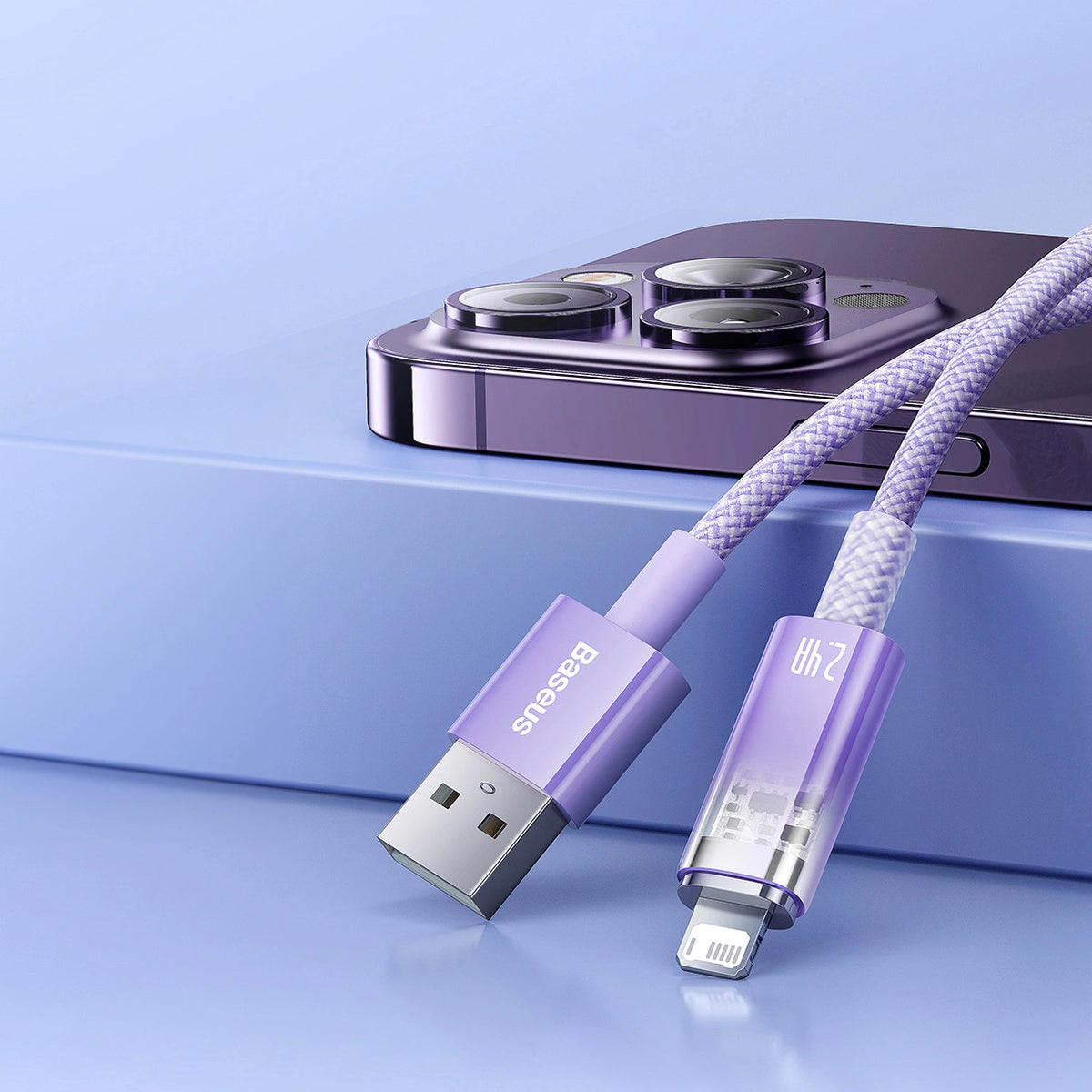Baseus Explorer Series cable USB - Lightning 2.4A 2 m white (CATS010102)_12