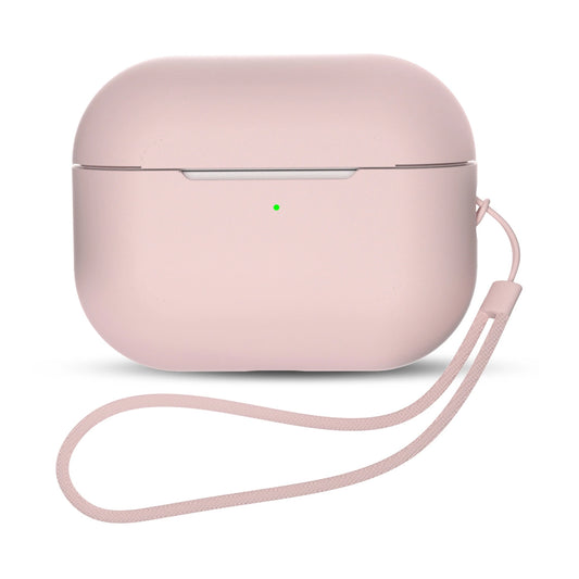 Silicone Case for AirPods Pro 2 / AirPods Pro 1 + Wrist Strap Lanyard - pink_0