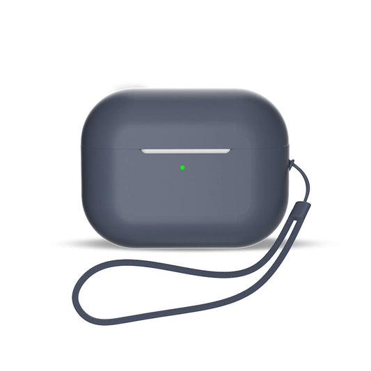 Silicone case for AirPods 3 + wrist strap lanyard - blue_0