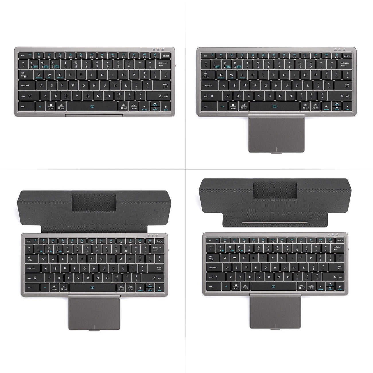 Dux Ducis OK Series wireless Bluetooth keyboard with touchpad - black_2