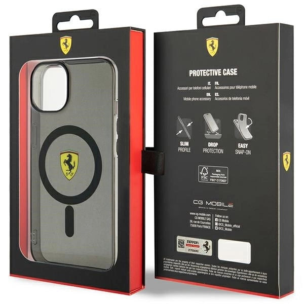 Ferrari FEHMP14MURKK iPhone 14 Plus 6.7" black/black hardcase Translucent Magsafe_7