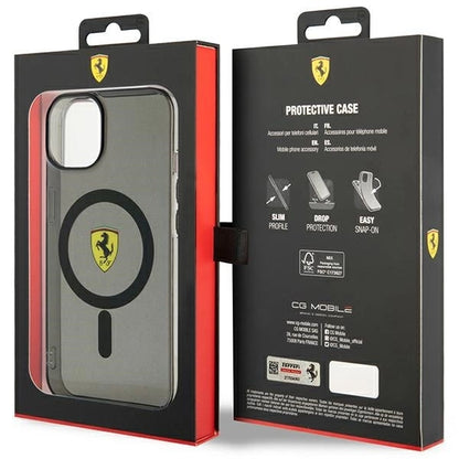 Ferrari FEHMP14MURKK iPhone 14 Plus 6.7" black/black hardcase Translucent Magsafe_7