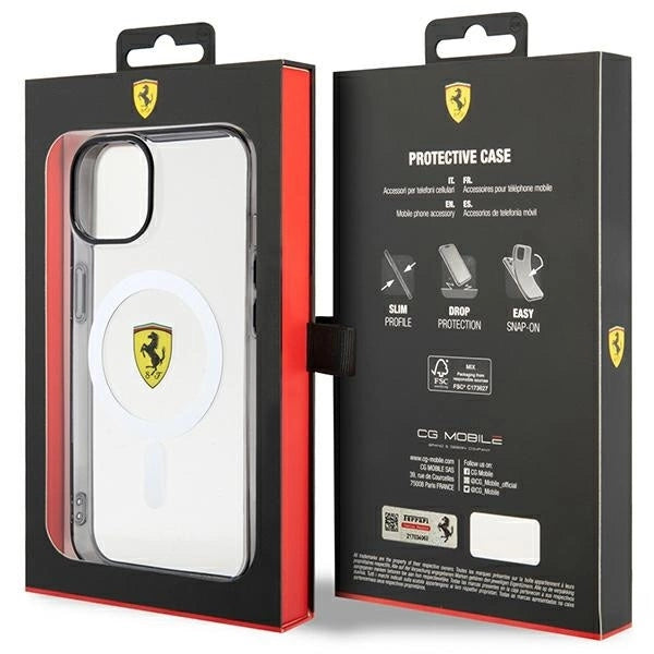 Ferrari FEHMP14MURKT iPhone 14 Plus 6.7" clear/transparent hardcase Outline Magsafe_7