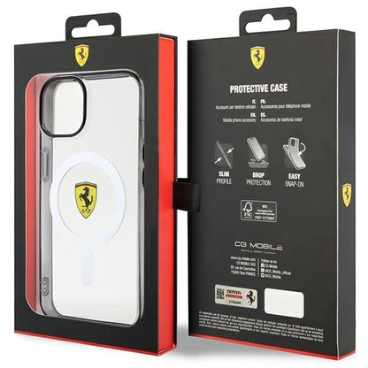 Ferrari FEHMP14MURKT iPhone 14 Plus 6.7" clear/transparent hardcase Outline Magsafe_7