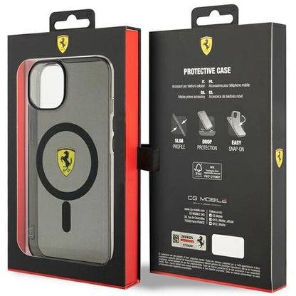Ferrari FEHMP14SURKK iPhone 14 6.1" black/black hardcase Translucent Magsafe_7