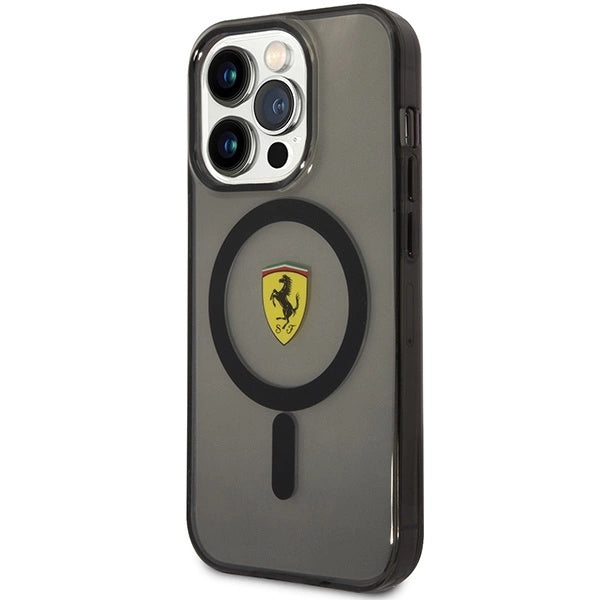 Ferrari FEHMP14XURKK iPhone 14 Pro Max 6.7" black/black hardcase Translucent Magsafe_1