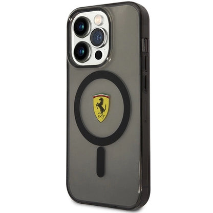 Ferrari FEHMP14XURKK iPhone 14 Pro Max 6.7" black/black hardcase Translucent Magsafe_1