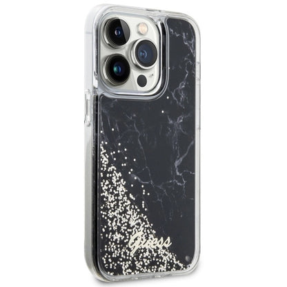 Guess GUHCP14LLCSGSGK iPhone 14 Pro 6.1" black/black hardcase Liquid Glitter Marble_3