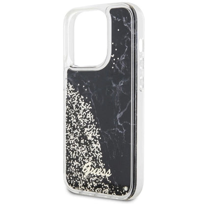 Guess GUHCP14LLCSGSGK iPhone 14 Pro 6.1" black/black hardcase Liquid Glitter Marble_5