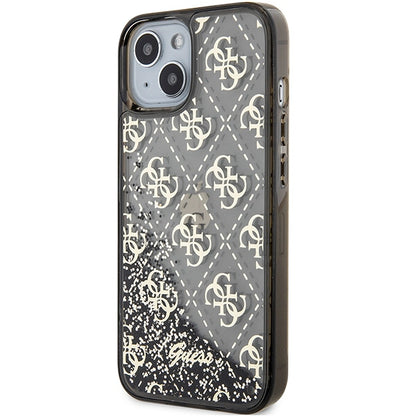 Guess Liquid Glitter 4G Transculent case for iPhone 14 - black_1