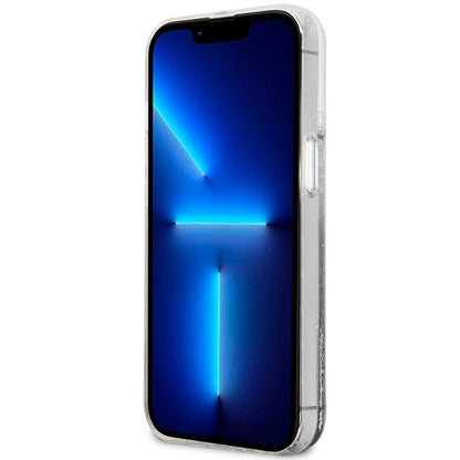 Guess Liquid Glitter Marble case for iPhone 14 - white_4