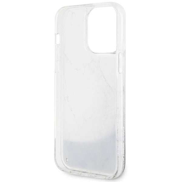 Guess GUHCP14XLCSGSGH iPhone 14 Pro Max 6.7" white/white hardcase Liquid Glitter Marble_6