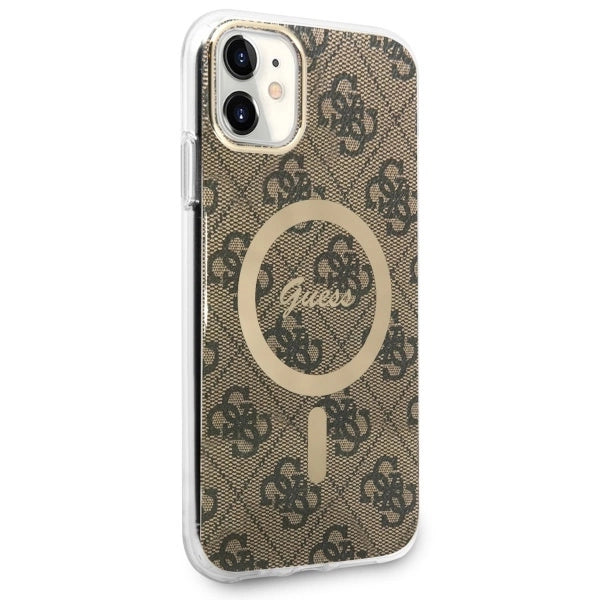 Guess GUHMN61H4STW iPhone 11 6.1" brown/brown hardcase 4G MagSafe_2