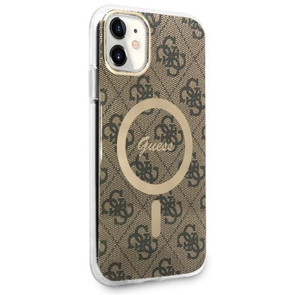 Guess GUHMN61H4STW iPhone 11 6.1" brown/brown hardcase 4G MagSafe_2