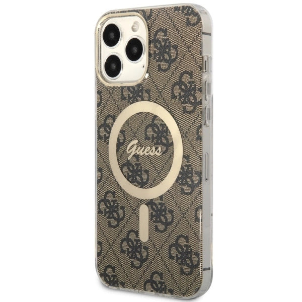 Guess GUHMP13XH4STW iPhone 13 Pro Max 6.7" brown/brown hardcase 4G MagSafe_1