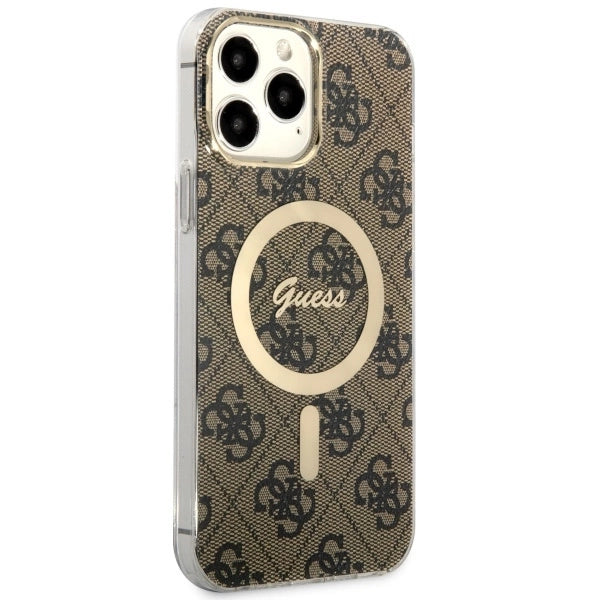 Guess GUHMP13XH4STW iPhone 13 Pro Max 6.7" brown/brown hardcase 4G MagSafe_3