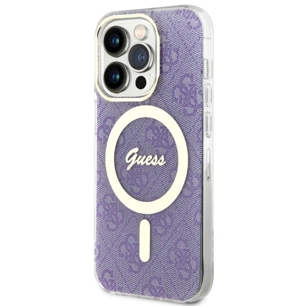 Guess GUHMP14LH4STU iPhone 14 Pro 6.1" purple/purple hardcase 4G MagSafe_1