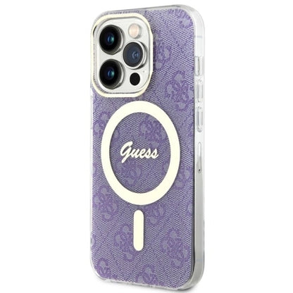 Guess GUHMP14LH4STU iPhone 14 Pro 6.1" purple/purple hardcase 4G MagSafe_1