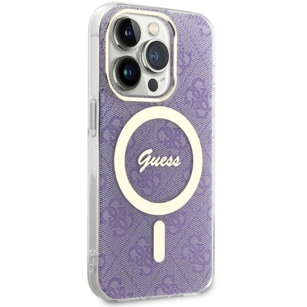 Guess GUHMP14LH4STU iPhone 14 Pro 6.1" purple/purple hardcase 4G MagSafe_3