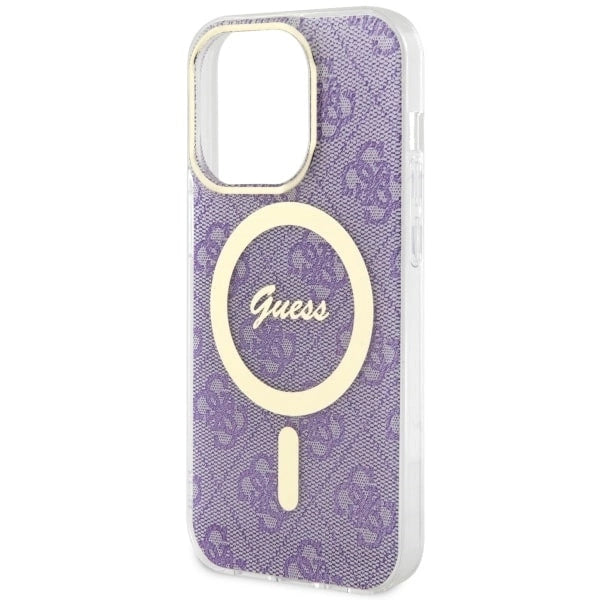 Guess GUHMP14LH4STU iPhone 14 Pro 6.1" purple/purple hardcase 4G MagSafe_5