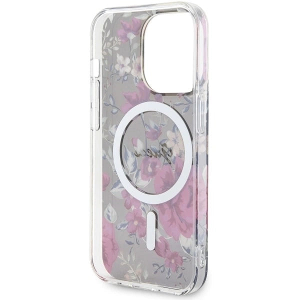 Guess GUHMP14LHCFWSA iPhone 14 Pro 6.1" green/khaki hardcase Flower MagSafe_6