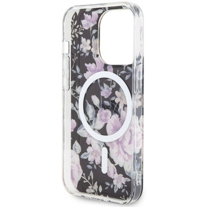 Guess GUHMP14LHCFWSK iPhone 14 Pro 6.1" black/black hardcase Flower MagSafe_6