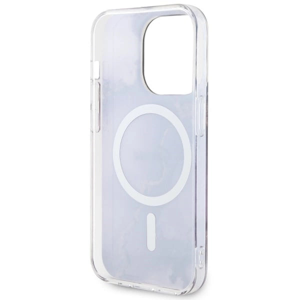Guess GUHMP14LHTMRSU iPhone 14 Pro 6.1" purple/purple hardcase Golden Marble MagSafe_6