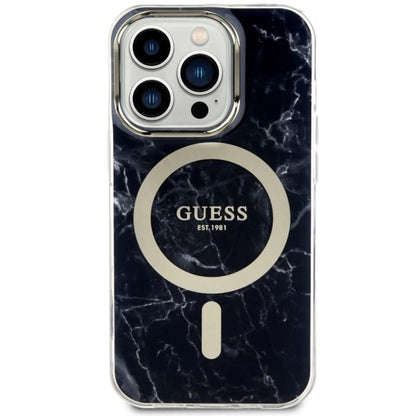 Guess GUHMP14LPCUMAK iPhone 14 Pro 6.1" black/black hardcase Marble MagSafe_2